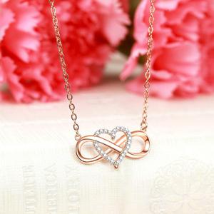 <span class=keywords><strong>Collana</strong></span> <span class=keywords><strong>Infinito</strong></span> in Argento Sterling 925 con <span class=keywords><strong>Cuore</strong></span> in Zirconia Cubica - Product Image 3