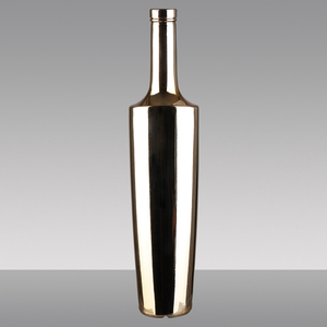 <span class=keywords><strong>750ml</strong></span> Vàng rượu vang <span class=keywords><strong>Electroplated</strong></span> rượu sâm banh rượu vang chai thủy tinh tinh thần botellas de vidrio bán - Product Image 2