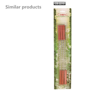 Brochettes en acier inoxydable de qualité alimentaire pour barbecue avec couteau de <span class=keywords><strong>boucher</strong></span>, 12 pièces - Product Image 5