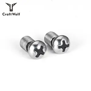 Craft Wolf Trang Sức Mỹ Châu Phi Thép Không Gỉ Vít Bông Tai Stud Cổ Điển