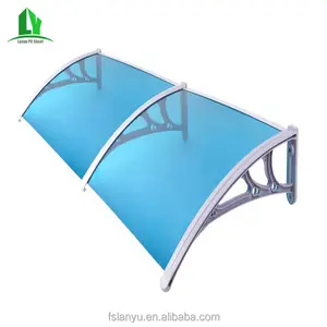 Anti-UV โพลีคาร์บอเนตอาคารหน้าต่าง Sunshade