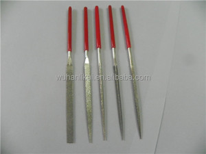 Electroplated Diamond Triangle <strong>Hand</strong> <strong>File</strong> Ceramic Flat Needle <strong>File</strong> 140mm 160mm DIY Customized Diamond Handle - Product Image 2