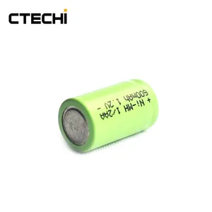 CTECHi נטענת 1/2 AA גודל Nimh 600 mah 1.2 v סוללה