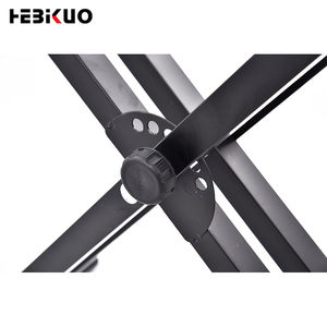 Soporte de teclado doble X ajustable OEM, resistente, para teclado de 54/61 teclas, marco de hierro plegable, 25kg de carga, instrumento de música - Product Image 3