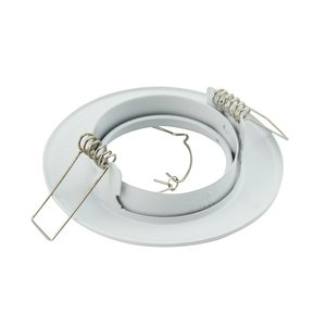 Marco Redondo Blanco para Foco <span class=keywords><strong>LED</strong></span> GU10 de <span class=keywords><strong>Techo</strong></span>, Foco <span class=keywords><strong>LED</strong></span> de 3W, Portalámparas GU10 MR16 - Product Image 5
