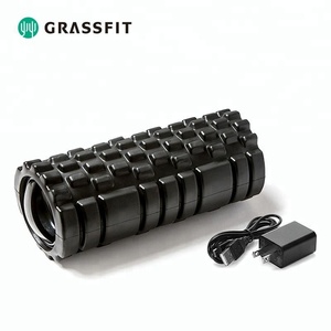 GRASSFIT private labebling <span class=keywords><strong>massaggio</strong></span> dei tessuti profondi <span class=keywords><strong>rullo</strong></span> <span class=keywords><strong>muscolare</strong></span> elettrico <span class=keywords><strong>rullo</strong></span> in schiuma EVA vibrante nero <span class=keywords><strong>per</strong></span> fitness home gym - Product Image 4