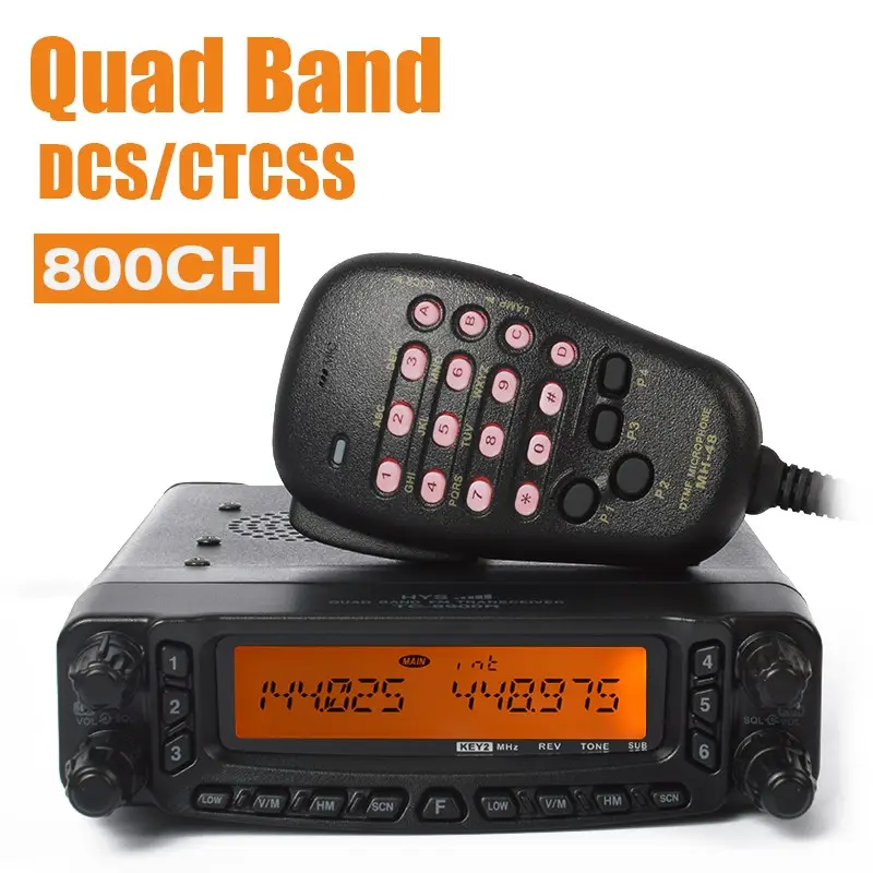Quad Band הנייד שני רדיו דרך משדר HF VHF UHF חזיר