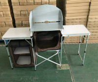 Moderne Designs Aluminium Klapp Camping Tisch Picknick Kochen Küchen schrank