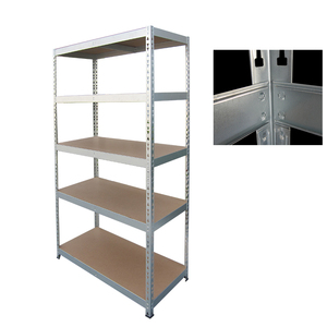 Estantería Metálica de Hierro para Garaje, 4 Niveles, 5 Estantes, Sin Tornillos, Fácil de Montar, Sistema de Estanterías Ajustables para Almacén o Garaje - Product Image 3