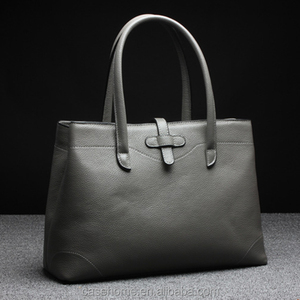 Gris et noir Épaule Sac Femmes véritable Sac À Main En Cuir - Product Image 1