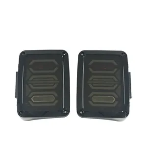 Luzes de led traseiras para jk jku, 07-16, luzes diurnas, freio, seta, reversa