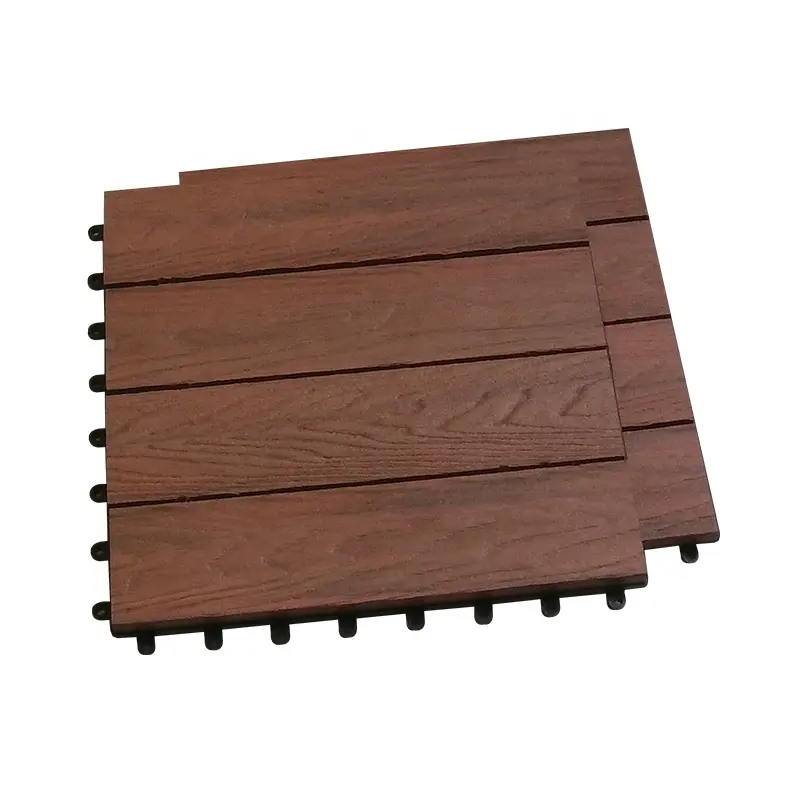 WPC Wood Plastic Composite Flooring Decking Tiles interlocking outdoor decking tiles