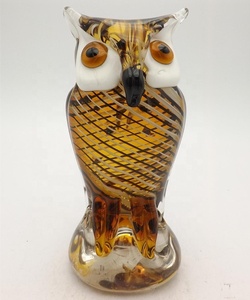 Couleur En Verre Soufflé À la Main Hibou pour Cadeau De Noël - Product Image 6