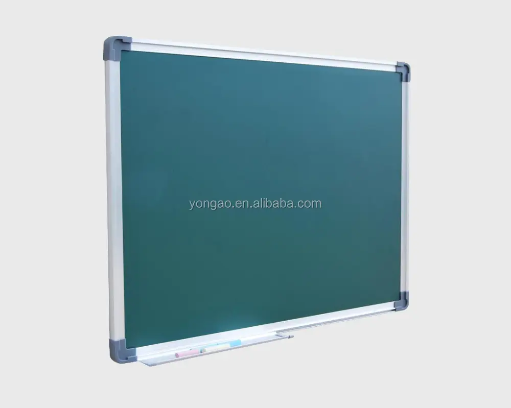 Classroom-pizarra de tiza magnética de aluminio, color verde o negro, 120x240cm