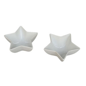 Tabela decoração estrela forma concisa branco fruta pipoca cerâmica sobremesa sncak saladas tigelas - Product Image 5