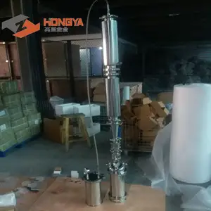 SS304 1LB Collumn Dewax Dewax Pasif Loop Tertutup Extractor dengan Ganda dan Piring kaca Mata dan Memerciki Dasar