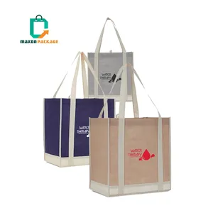 All Over Printed 120g fashionable silver laminated pp non woven bag