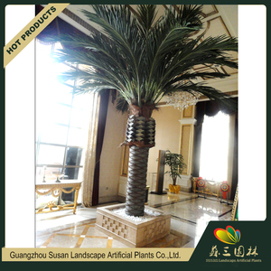 datileras artificiales <span class=keywords><strong>de</strong></span> hoja perenne grande decorativo <span class=keywords><strong>de</strong></span> <span class=keywords><strong>interior</strong></span> al aire libre para el restaurante del aeropuerto jardín - Product Image 3