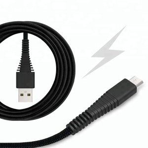 <span class=keywords><strong>Amazon</strong></span> Venta caliente 4ft 1,2 m malla larga cable trenzado, 2.4A carga rápida micro usb cable de datos <span class=keywords><strong>para</strong></span> android - Product Image 3