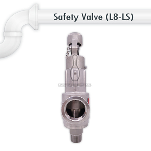 วาล์วระบายความดันสแตนเลสแบบมีคันโยก รุ่น L8-LS - Product Image 2