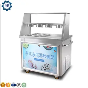 Manufacture Fried Ice Cream Rolls Machine Roll/ Ice Whipping Machine/ Ice Cream Cold Plate Customised Multifunctional Ice Fruit