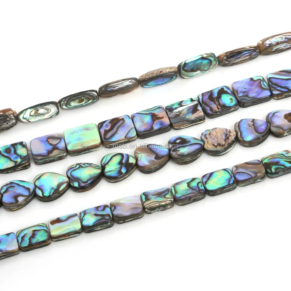 Модное ожерелье paua shell с бусинами