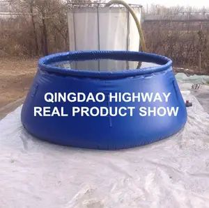 Movable and Flexible pvc tarpaulin open top water storage tank