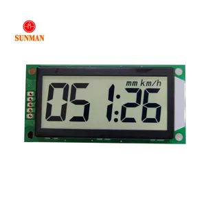 7 segment numeric lcd display 5-digit with white backlight