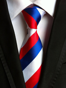 En gros Ties024 stock approvisionnement 8cm polyester mode rayé cravate homme, cravate d'affaires - Product Image 6