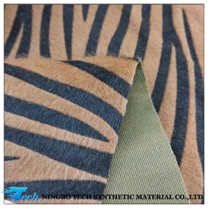 De clase alta de imitación Pu casa pelo flocado parte superior del zapato de cuero Material - Product Image 4