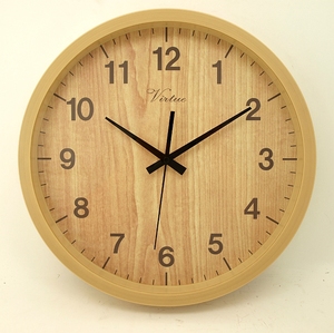 Brand name promotional plastic custom quartz decorative wall clock