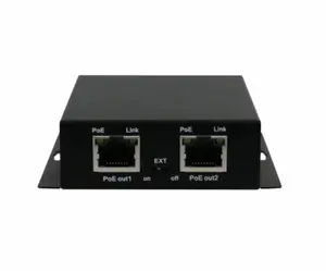 30w 90w Hi-POE 2 port gigabit poe 扩展器 10 100 1000mbps 延伸 150 米 300m 以太网供电