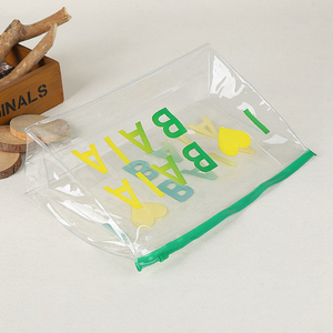 นำมาใช้ใหม่ที่กำหนดเองพิมพ์พีวีซีที่ชัดเจนพลาสติกเครื่องสำอางถุง Ziplock - Product Image 4