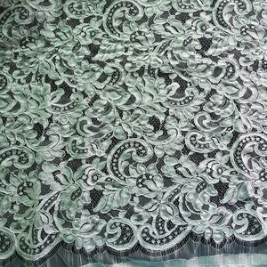 2019 Renda Pengantin Persik Kualitas Tinggi Tali Jaring Prancis untuk Gaun Pernikahan - Product Image 2