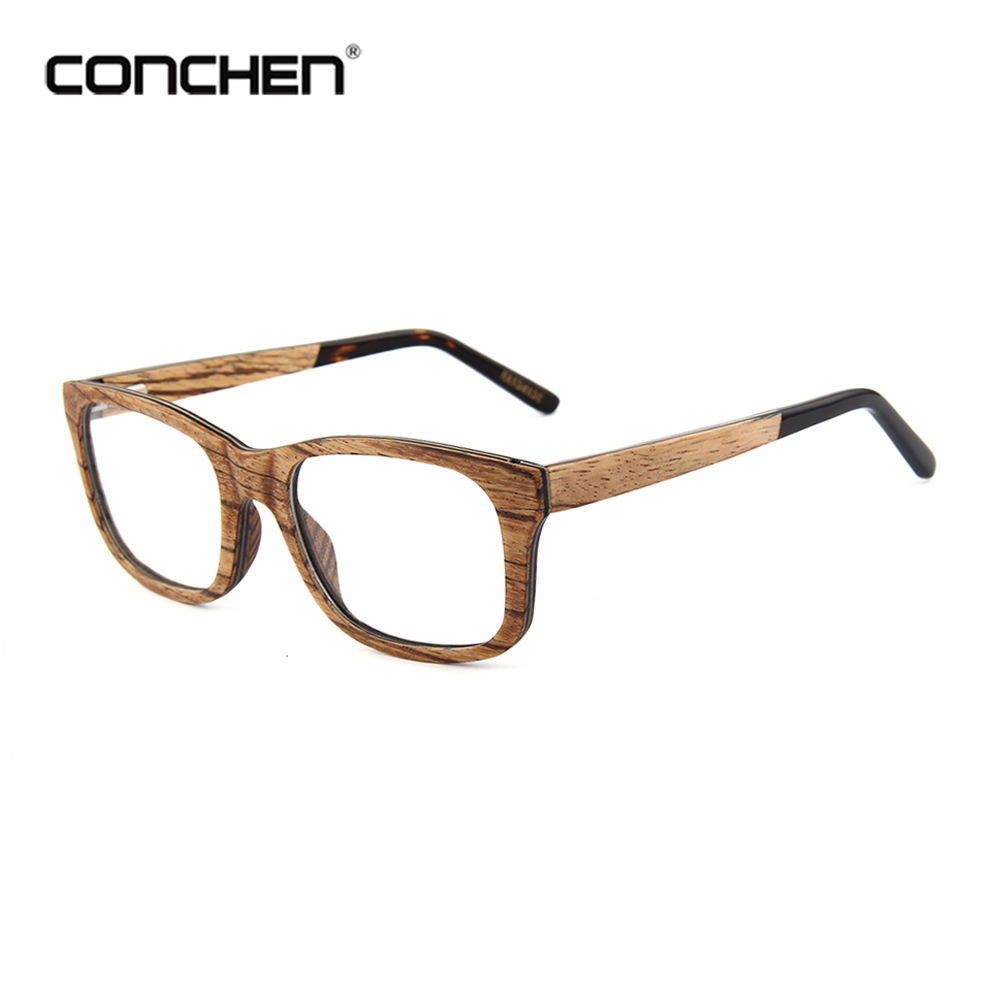 China Men's Fashion High Quality Zebra Wood Glasses Frames