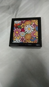 Square Wooden Jewellery <strong>Box</strong> with Sublimation <strong>Ceramic</strong> Tile - Product Image 3