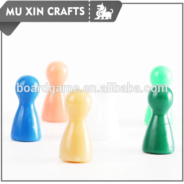 Tarjeta de plástico de colores juego de ajedrez juego de mesa peones