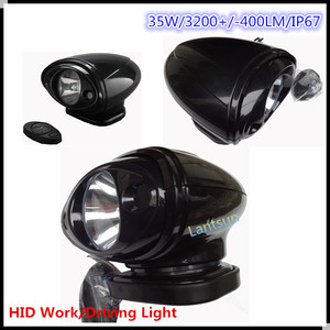 buque 35w la búsqueda de luz de xenón hid luz de la búsqueda de rotación de la búsqueda de la luz mando a distancia - Product Image 1