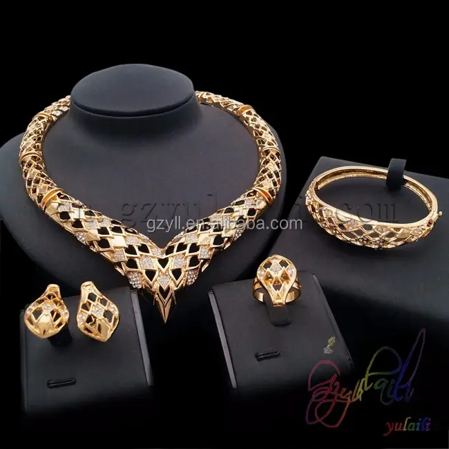 21 carat gold jewelry Turkish jewelry set Gold wedding rings