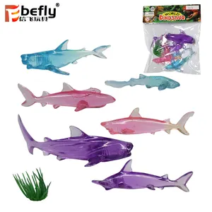 Aquarium souvenir gift deep ocean shark model crystal sea animal toy in bulk