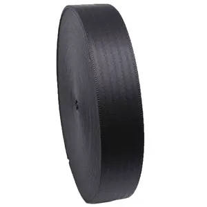 Ceinture de sécurité de voiture noire de 2 pouces / sangles en nylon industrielles - Product Image 1
