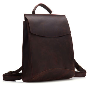 במניות בציר מטורף סוס עור אמיתי תרמיל מותאם אישית mens נסיעות תרמיל - Product Image 2