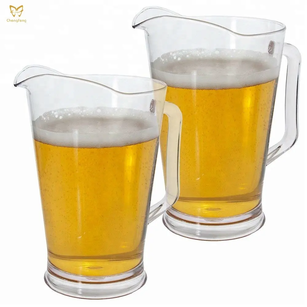 Restaurant Style 1100ml Water Glass Jug Beer Pitcher For Bar For Pubs Beer Stein