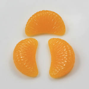 Cuentas de Cabujón de Fruta Segmentada de Naranja Miniatura Realistas de Simulación, Económicas para Accesorios de Fabricación de Slime - Product Image 3