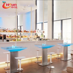Color Changing Illuminated <strong>Square</strong> Led Light Furniture <strong>Side</strong> Coffee <strong>Table</strong> - Product Image 2
