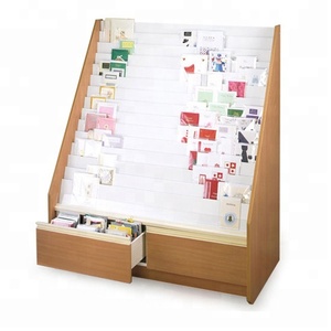 Mức giá tuyệt vời trên thiết kế mới MDF gỗ hiển thị Tạp Chí <span class=keywords><strong>Rack</strong></span> cho cửa hàng Cách sử dụng - Product Image 5