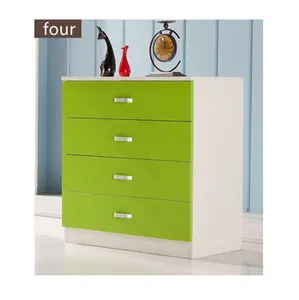 The Cheaper Modern Green color chest of drawers