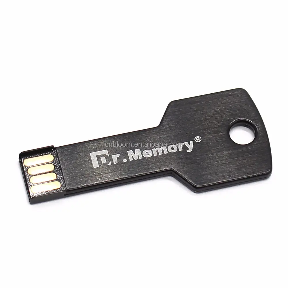 DIGIBLOOM sıcak satış Metal anahtar şekli USB Flash sürücü 64GB 32GB 16GB 8GB USB kalem sürücü ile Logo özelleştirilmiş