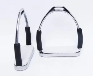 equestrian stirrup with rubber pad and rubber tube