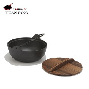 Olla <span class=keywords><strong>de</strong></span> <span class=keywords><strong>Hierro</strong></span> Fundido para Sukiyaki Japonesa, 20/24/26/28CM, Utensilios <span class=keywords><strong>de</strong></span> Cocina para Camping, Olla para Guisos, <span class=keywords><strong>Caldero</strong></span> para Camping - Product Image 2
